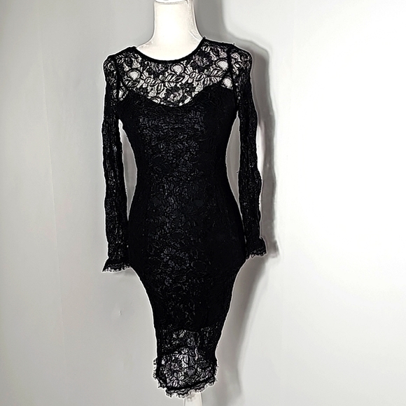 Kardashian Kollection Lace Black dress size Xs